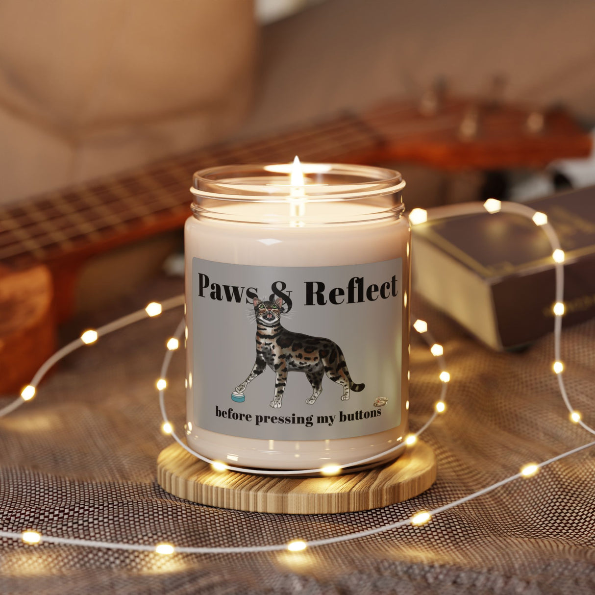 Soy Candle - Paws and Reflect Design by Nina