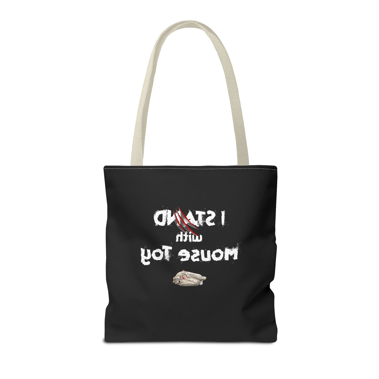 Mouse Toy Tote Bag - Hand Drawn Design by Nina