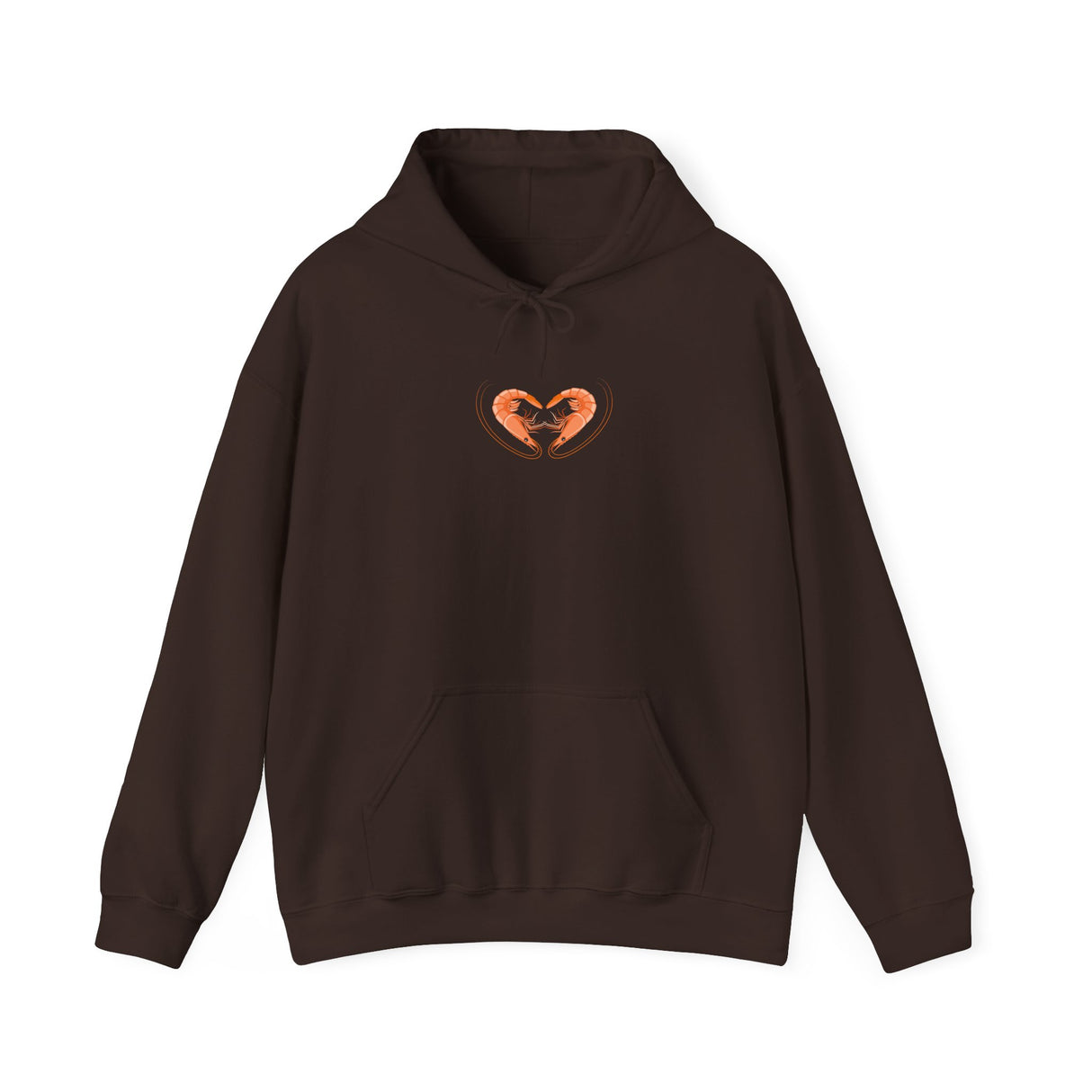 Shrimp Heart Hoodie – Cozy Unisex Sweatshirt with Coastal Charm