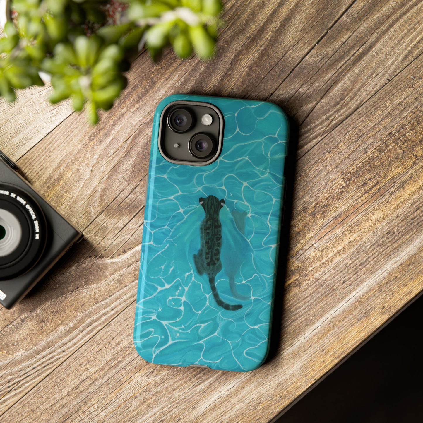 Phone Cases Purrmaid Painting featuring Flounder