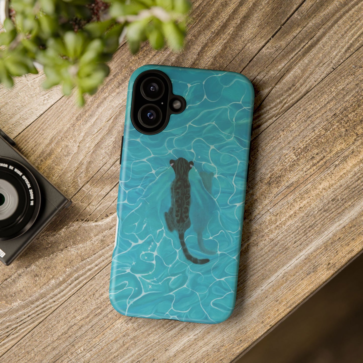 Phone Cases Purrmaid Painting featuring Flounder