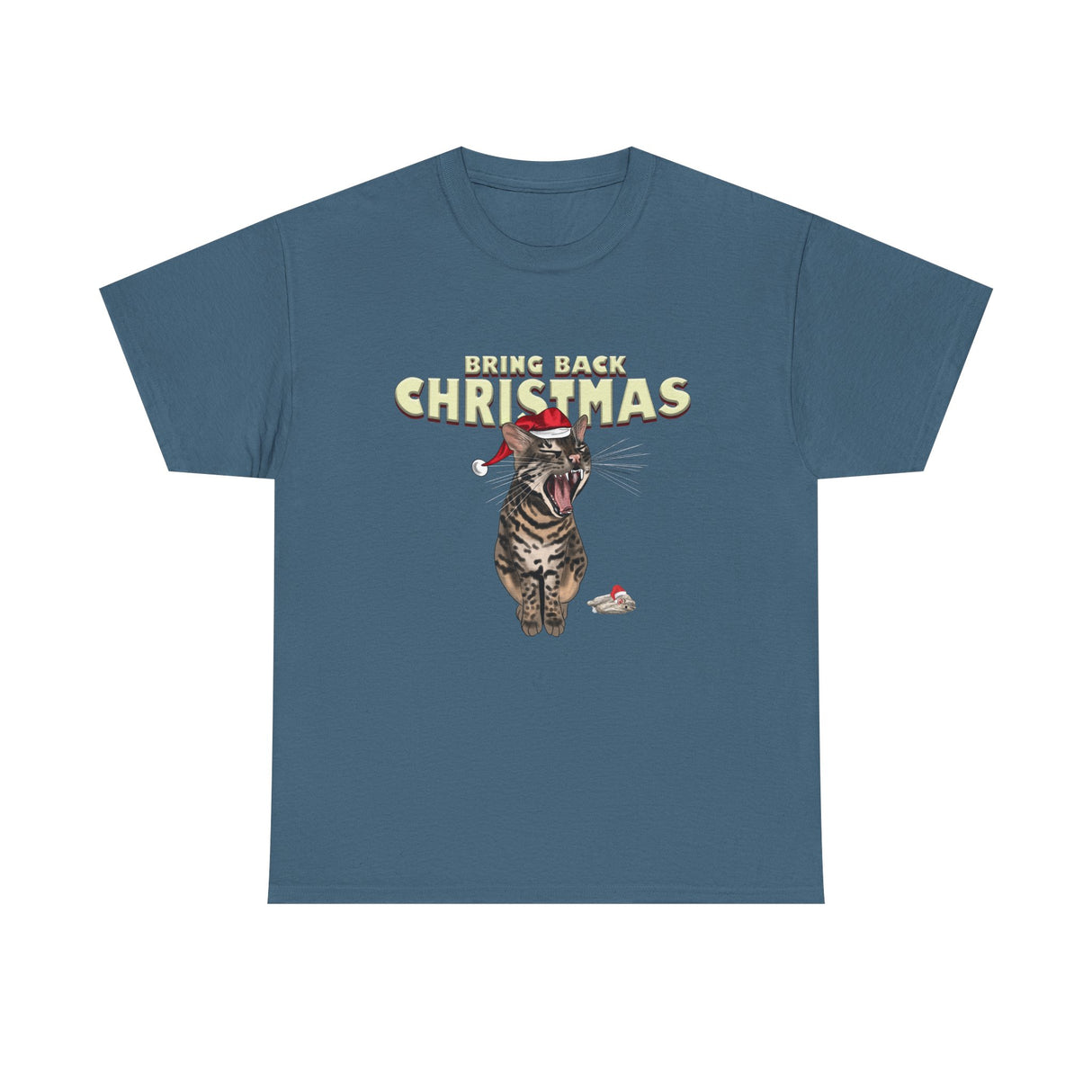 Flounder Cat “Bring Back Christmas” Unisex Heavy Cotton Holiday Tee
