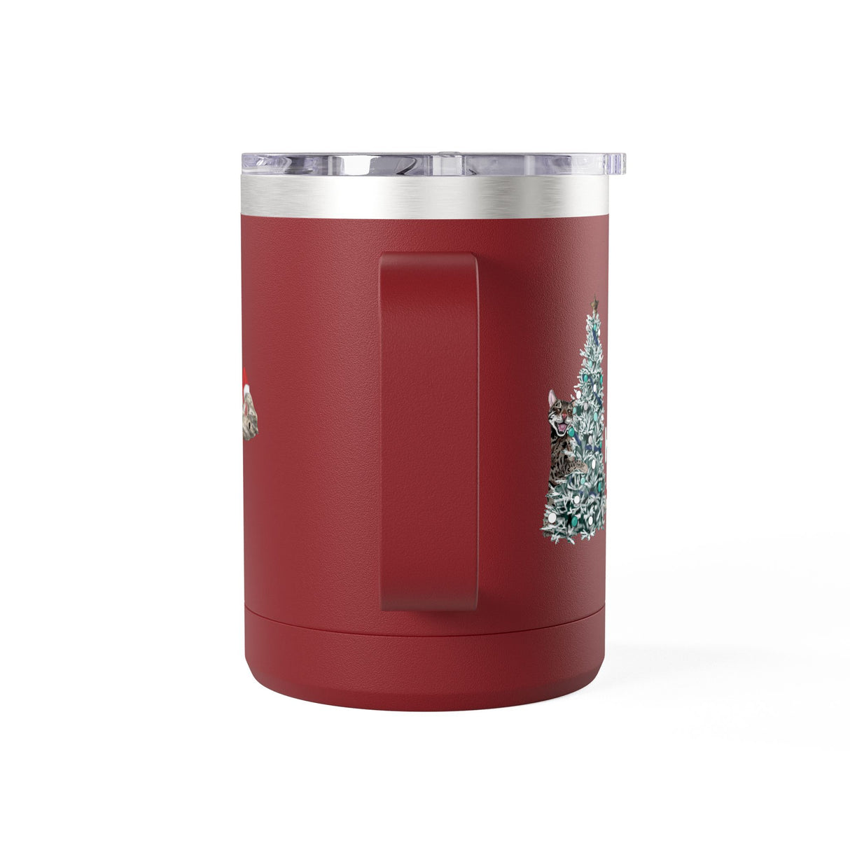 Coffee Mug Tumbler - Christmas Tree Hugger Design