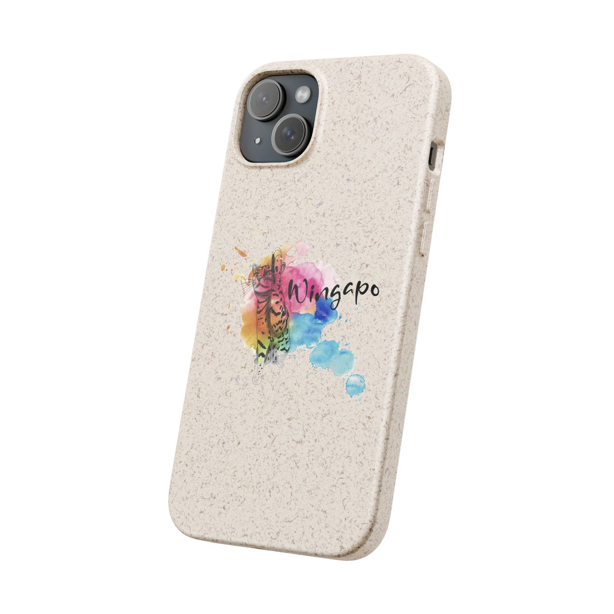 Phone Case - Wingapo Watercolor Design featuring Flounder the Purrmaid by Nina