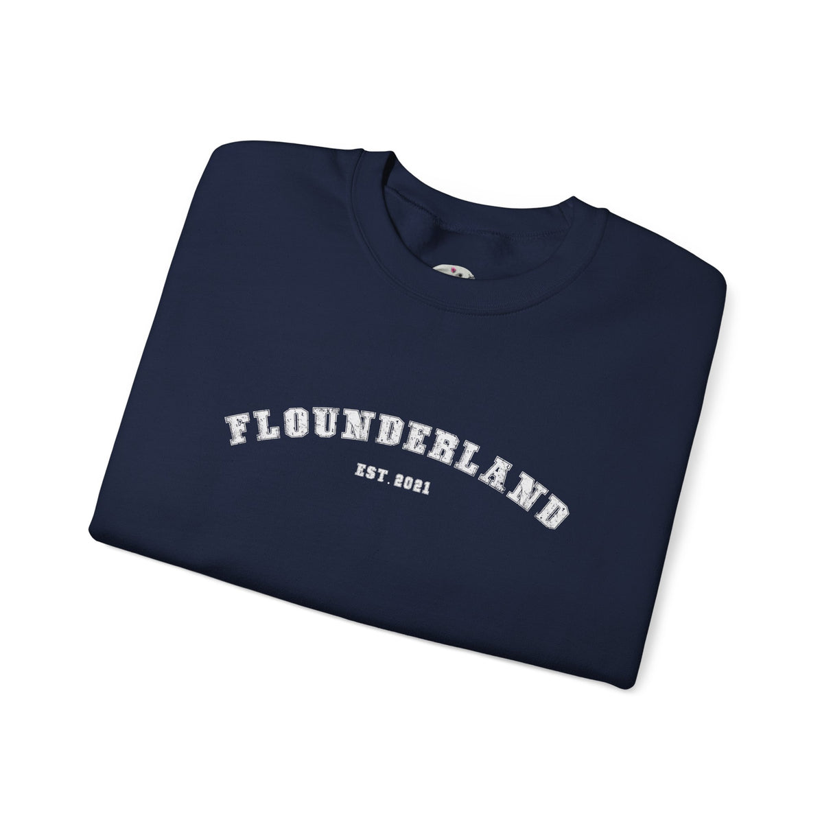 FlounderLand Collegiate Crewneck Sweatshirt — "EST. 2021"