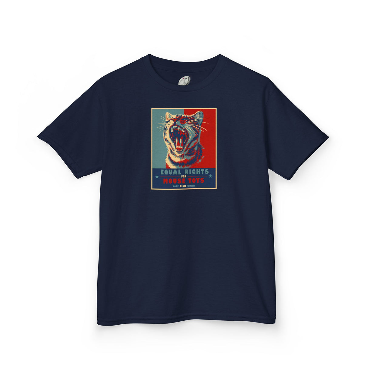 Kids 'Vote Fish 2028' Tee — Funny Flounder Purrmaid Political Campaign Shirt