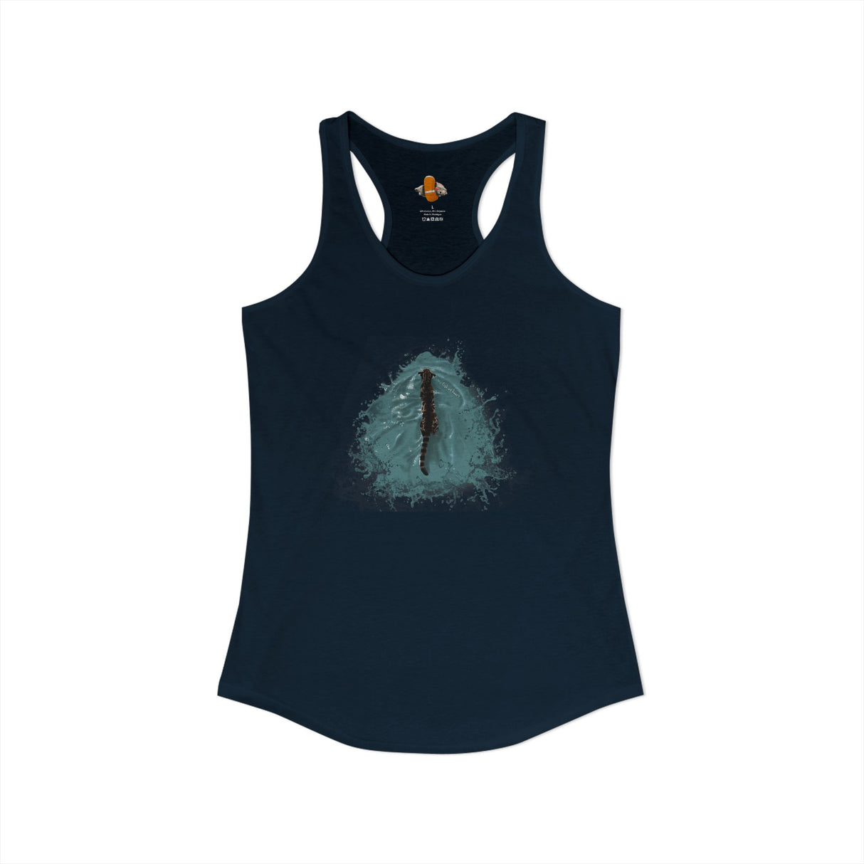 Fish at Heart Flounder Purrmaid Racerback Tank