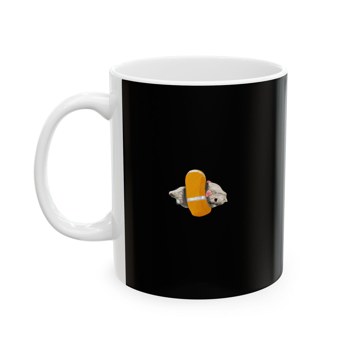 Mug - I stand with Mouse Toy featuring Mouse Toy, Flounder's bestie
