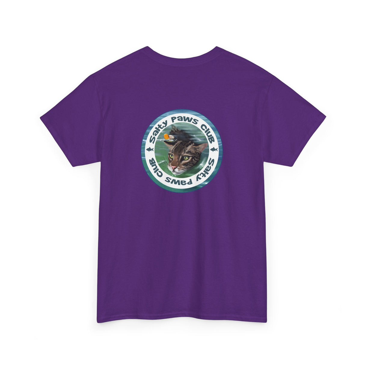 Salty Paws Club Tee — Flounder the Purrmaid & Life‑Vest Mouse Toy Shirt