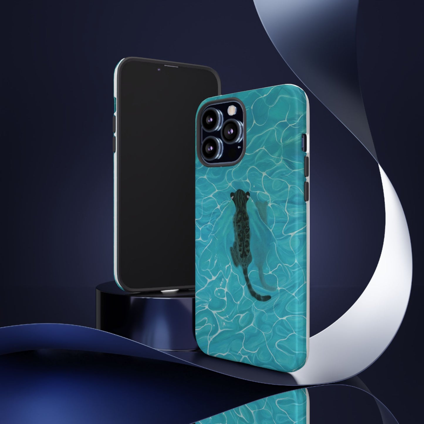 Phone Cases Purrmaid Painting featuring Flounder