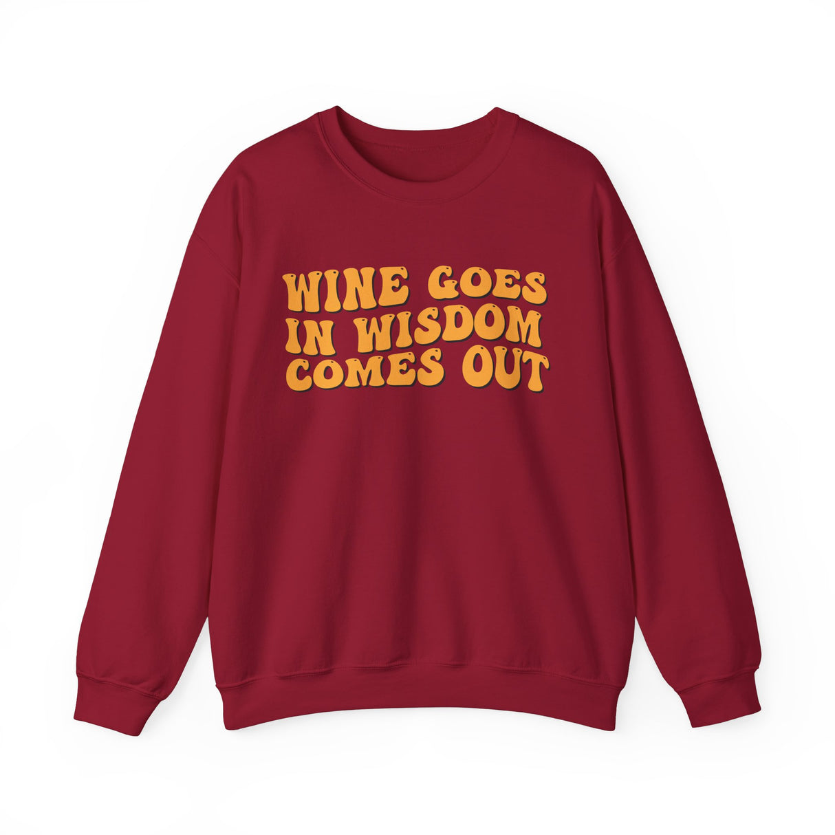 Wine Goes in Unisex Crewneck Sweatshirt