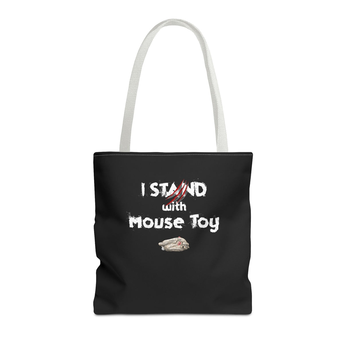Mouse Toy Tote Bag - Hand Drawn Design by Nina