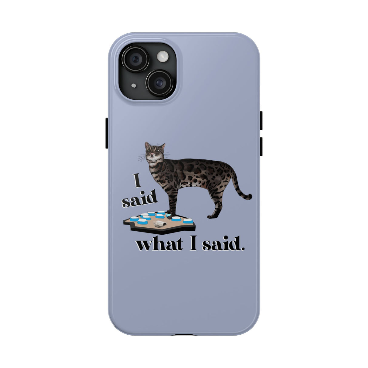 I Said What I Said Flounder Phone Case — Talking Pet Buttons Design