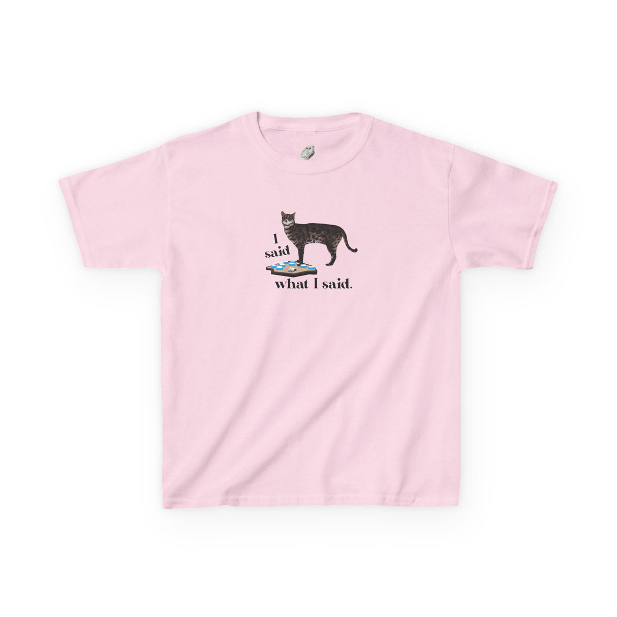 Kids Tee — "I Said What I Said" Flounder Talking Pet Buttons Design