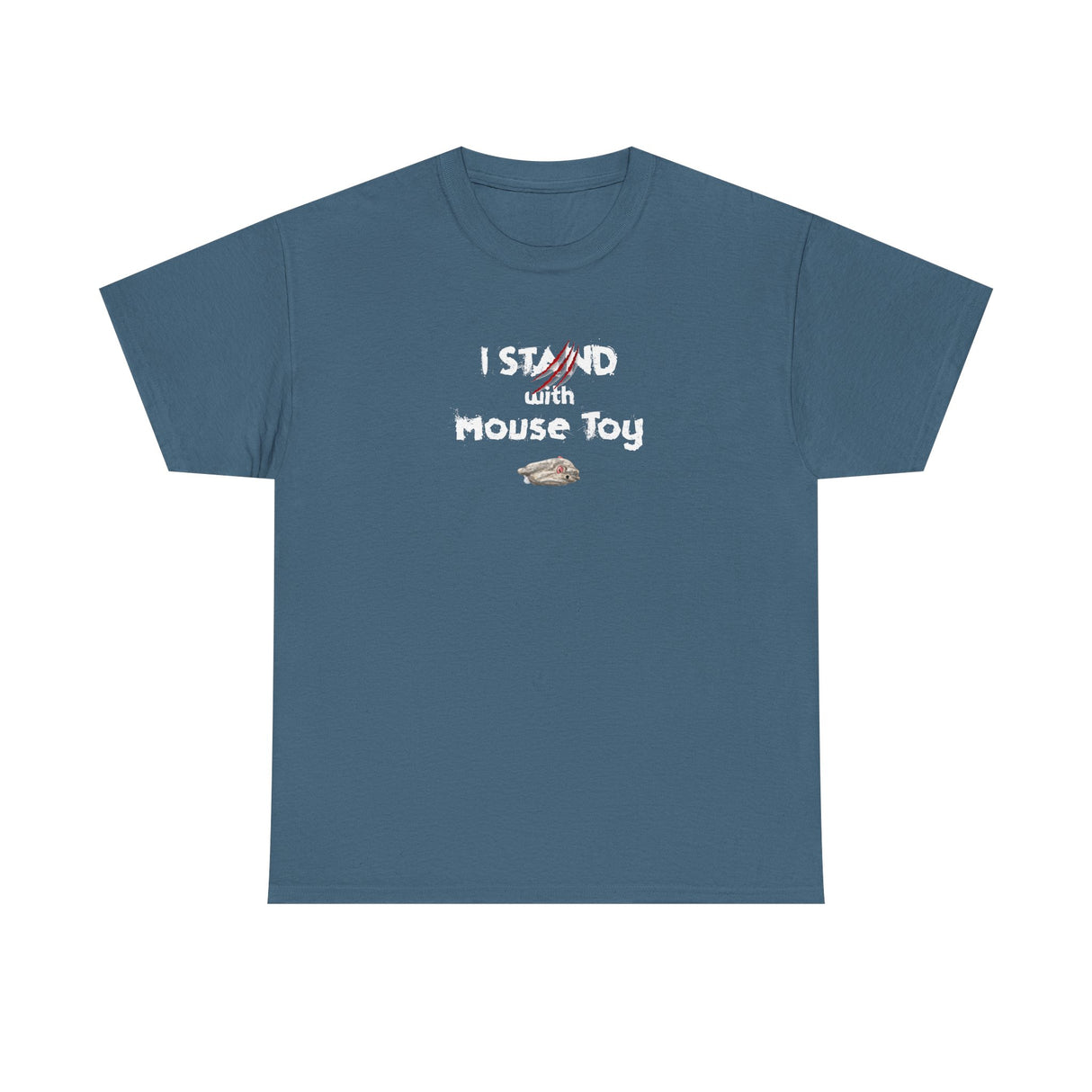 Funny Flounder "I Stand with Mouse Toy" Tee
