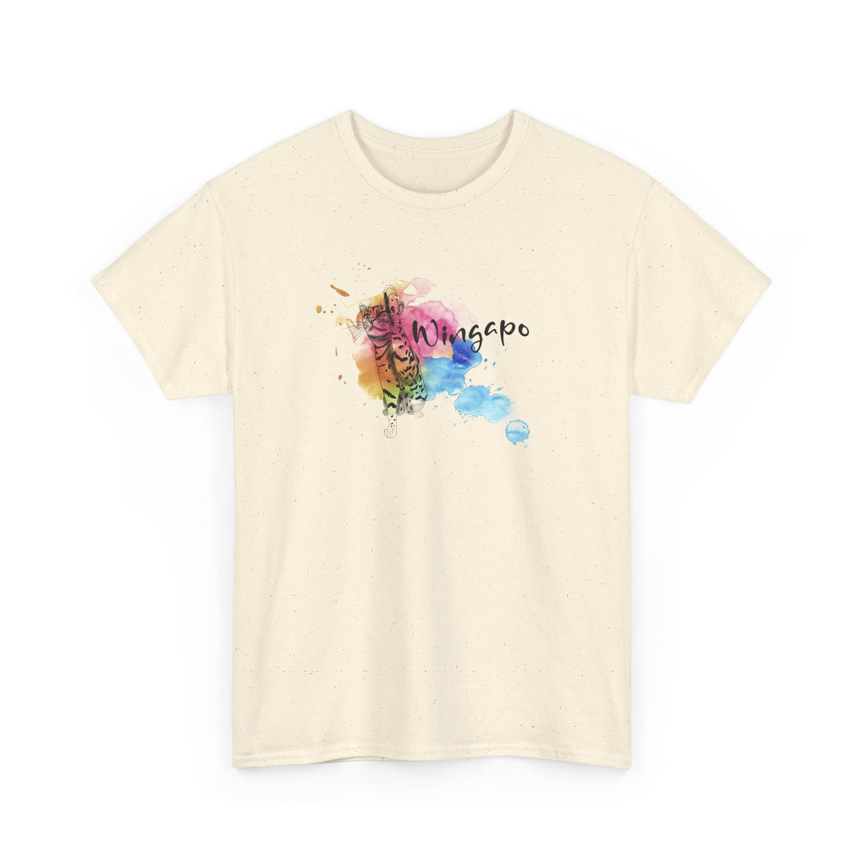 T-Shirt Wingapo Watercolor Design Featuring Flounder the Purrmaid