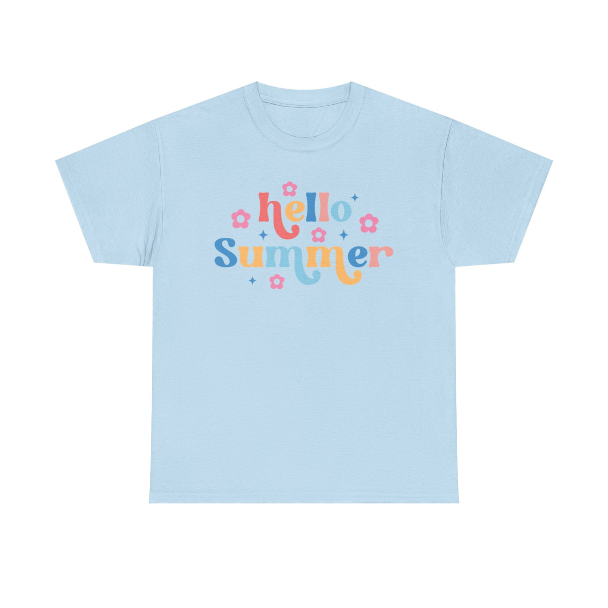 Rainbow Hello Summer - Cotton Tee