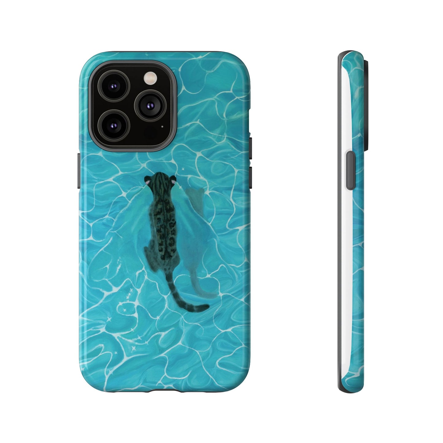Phone Cases Purrmaid Painting featuring Flounder