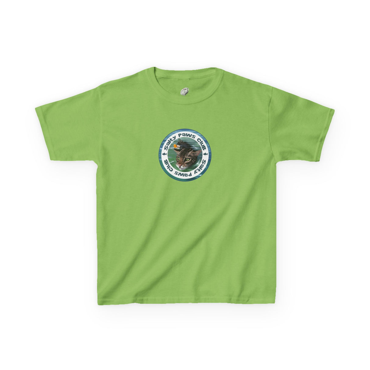 Kids Tee — "Salty Paws Club" Purrmaid Flounder & Life‑Vest Mouse Toy