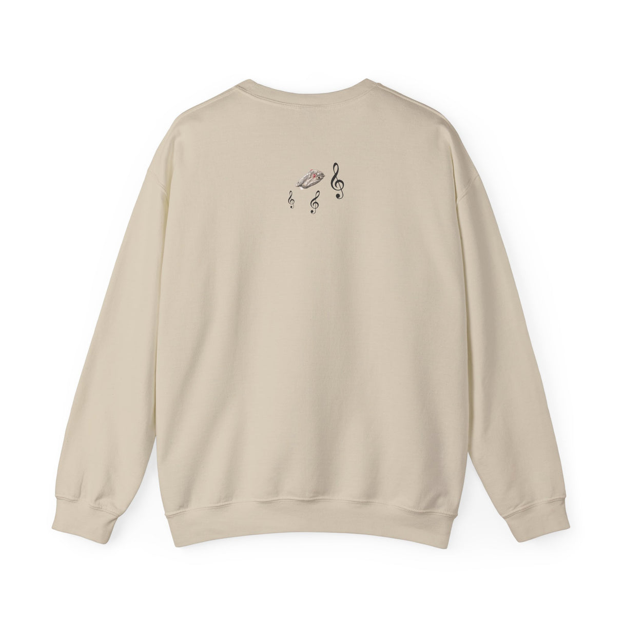 Unisex Sweatshirt - Treble Maker Design featuring Flounder the Purrmaid Playing Piano for Mouse Toy