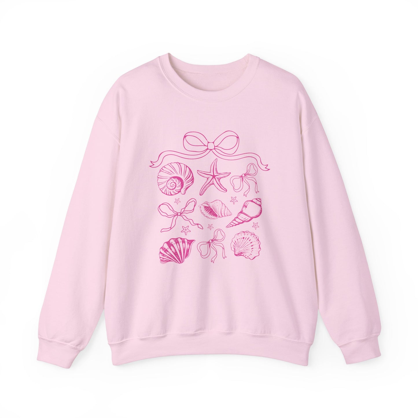 Pink Coastal Coquette Crewneck Sweatshirt