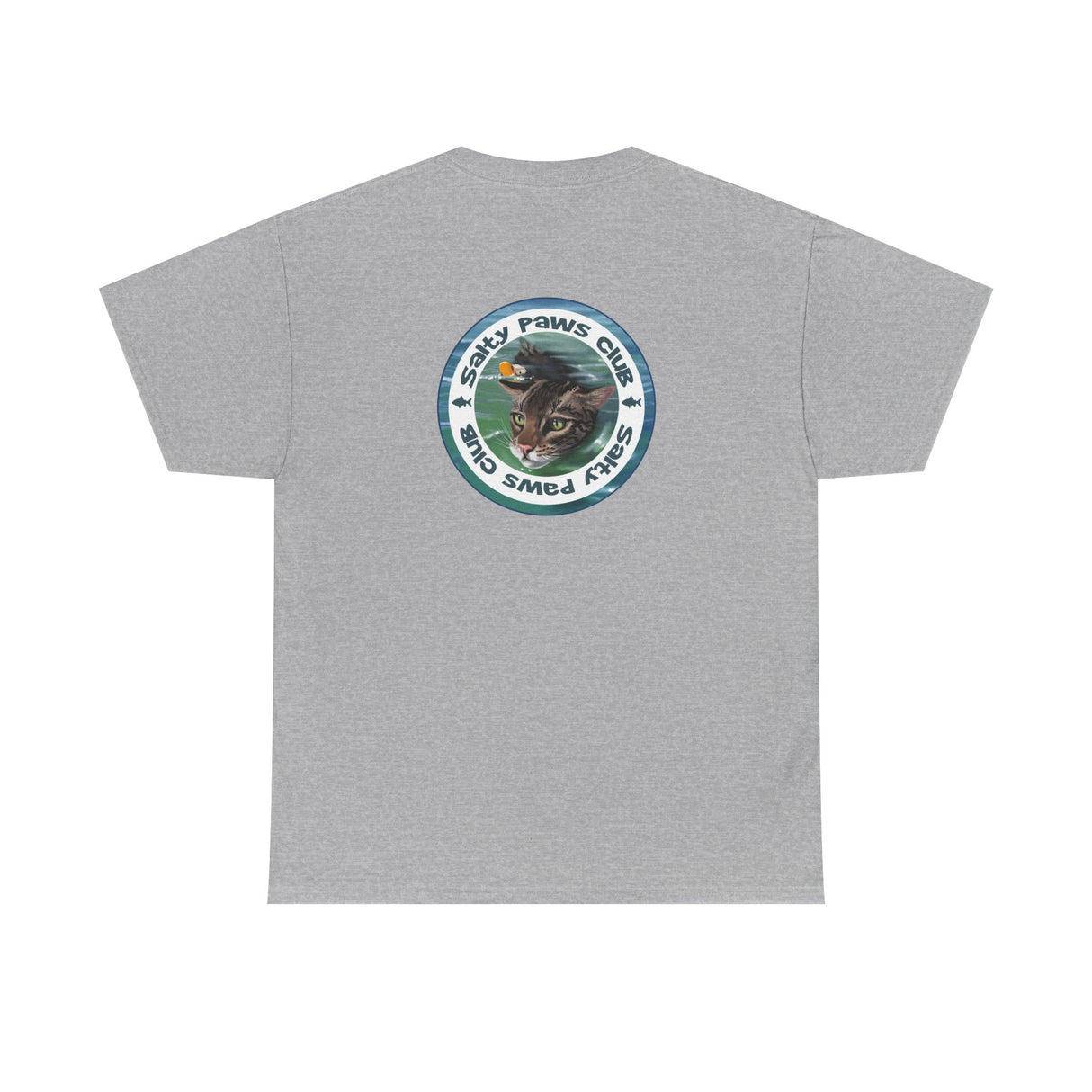 Salty Paws Club Tee — Flounder the Purrmaid & Life‑Vest Mouse Toy Shirt