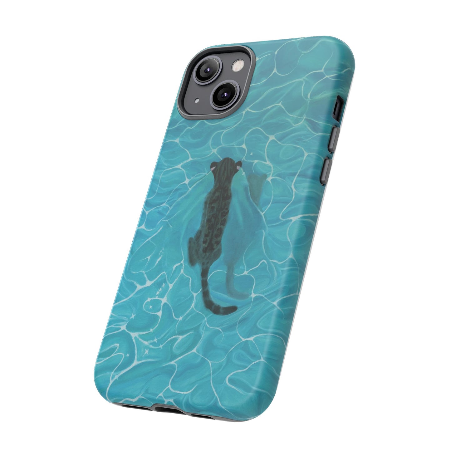 Phone Cases Purrmaid Painting featuring Flounder