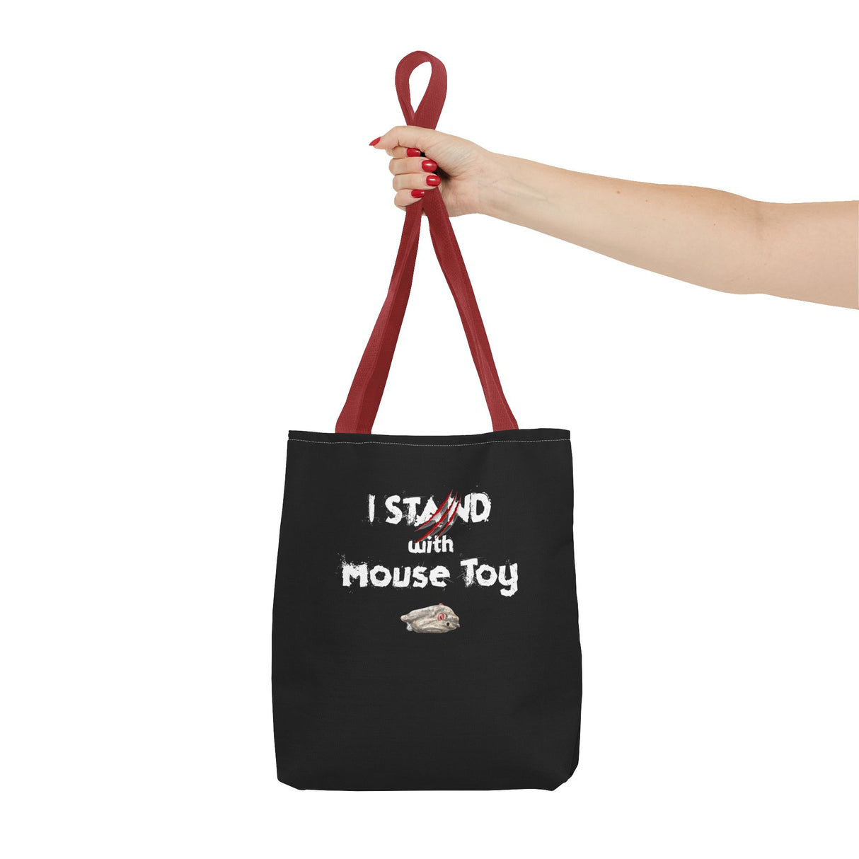 Mouse Toy Tote Bag - Hand Drawn Design by Nina