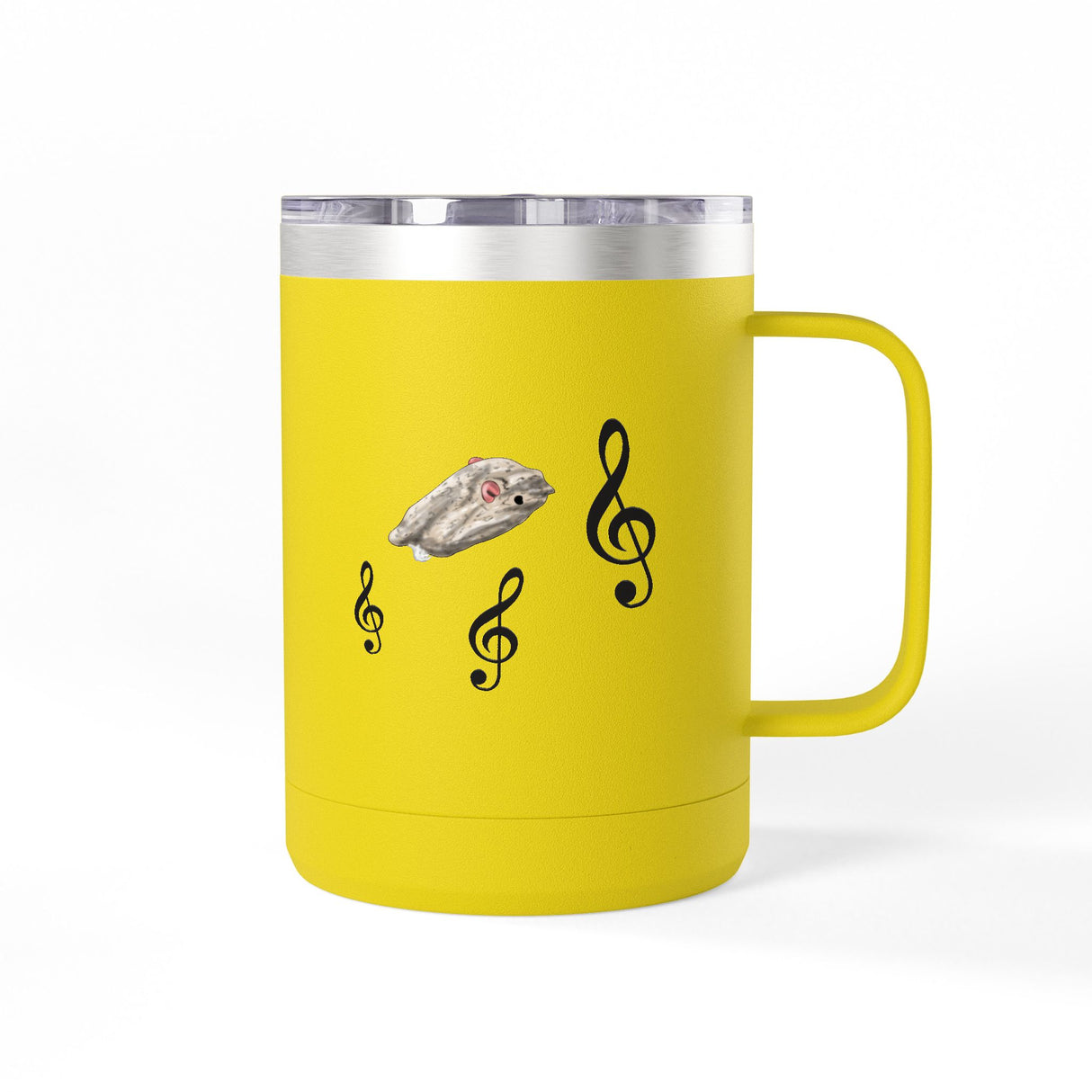 Coffee Mug Tumbler - Treble Maker Design Hand Drawn by Flounder's Mom, Nina