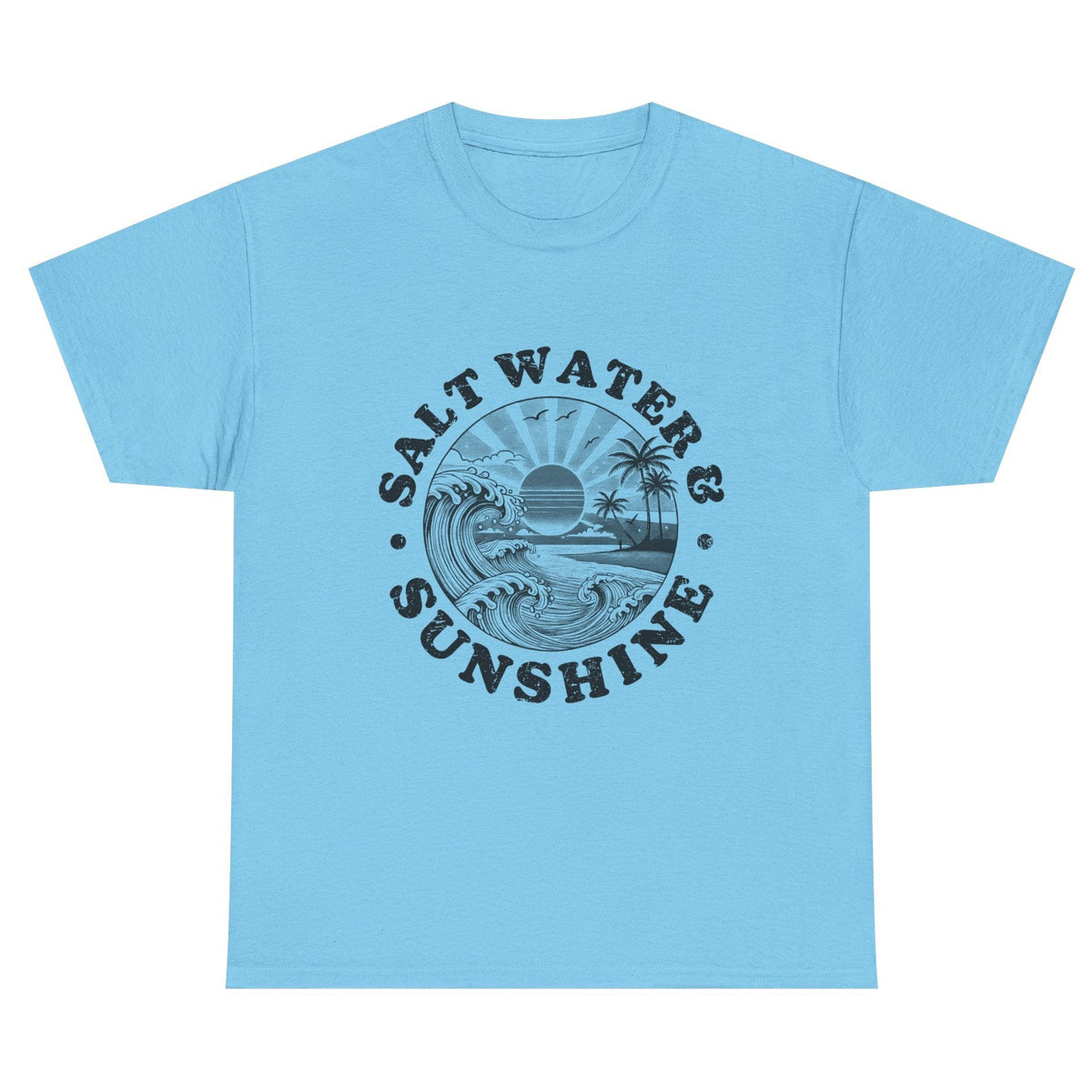 Saltwater and Sunshine cotton tee in sky