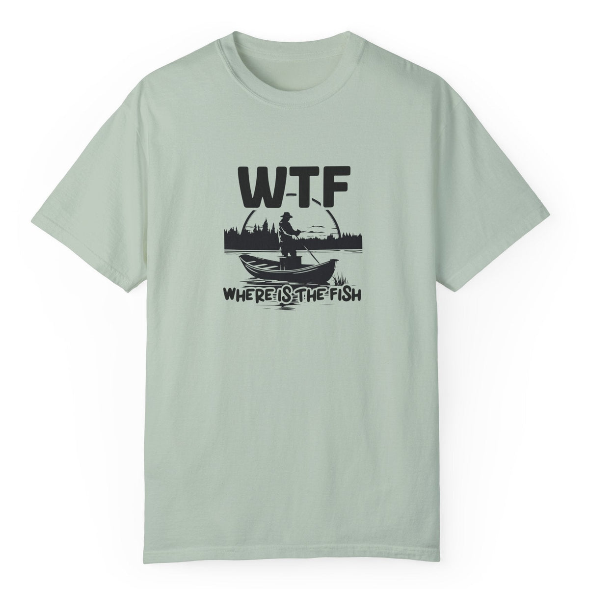 Funny fishing t-shirt in bay