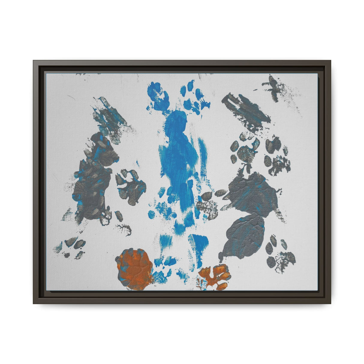 Framed Matte Canvas — "Flounder's Waterfall" Painting