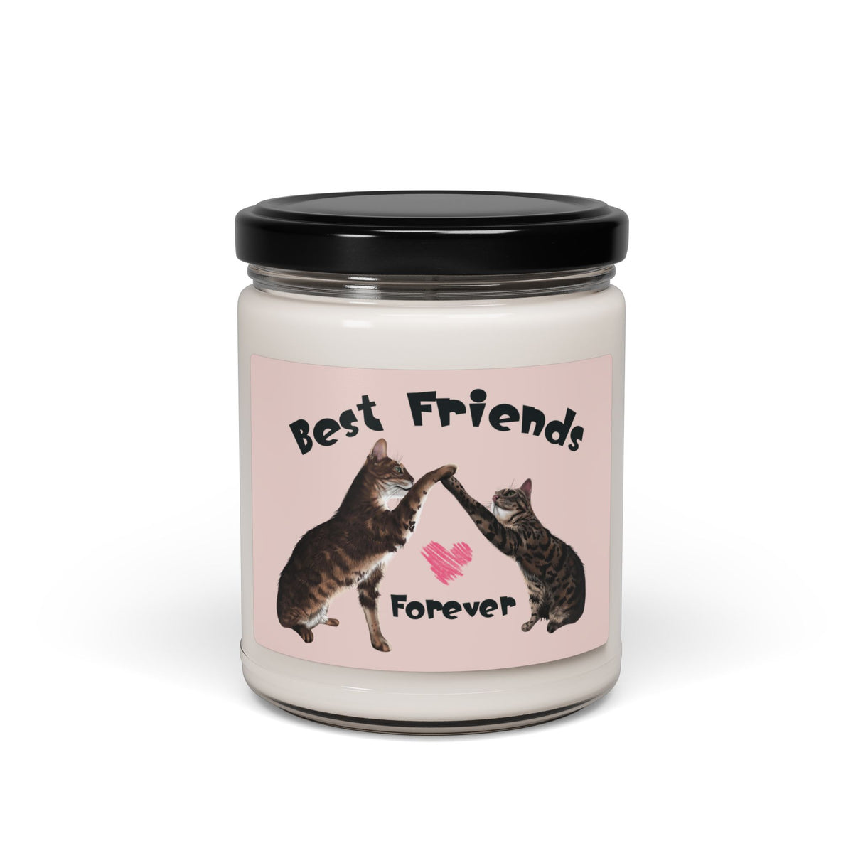 Best Friends Forever Soy Candle — 9oz Scented Candle with Fiki & Flounder High-Five Design