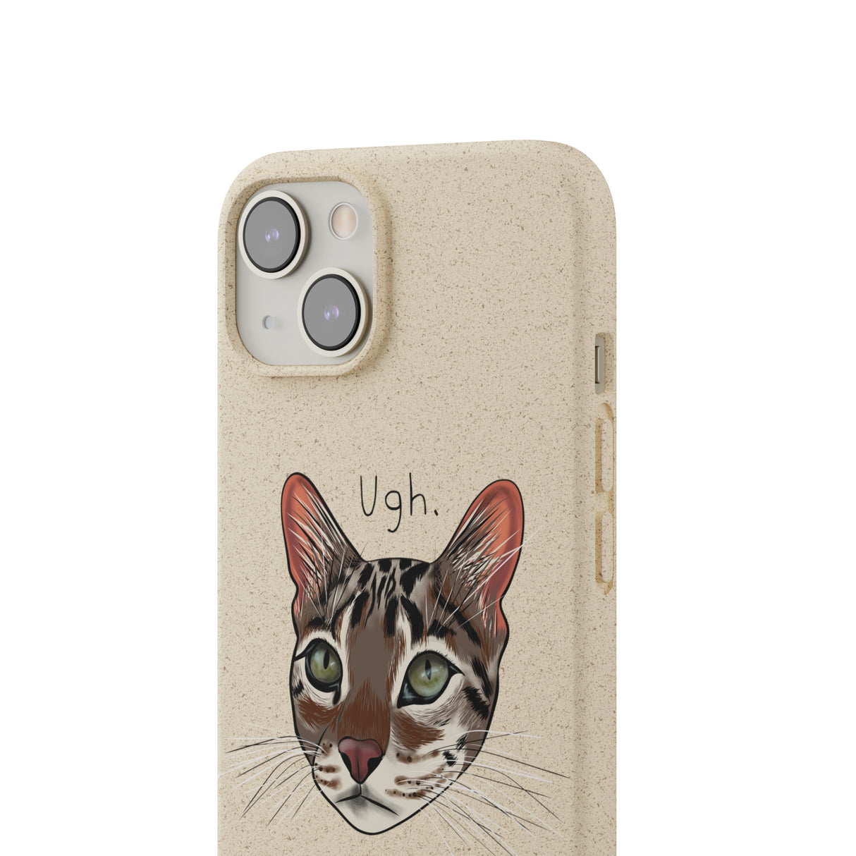 Flounder Cat UGH Biodegradable Phone Case – Eco-Friendly Protection with Personality