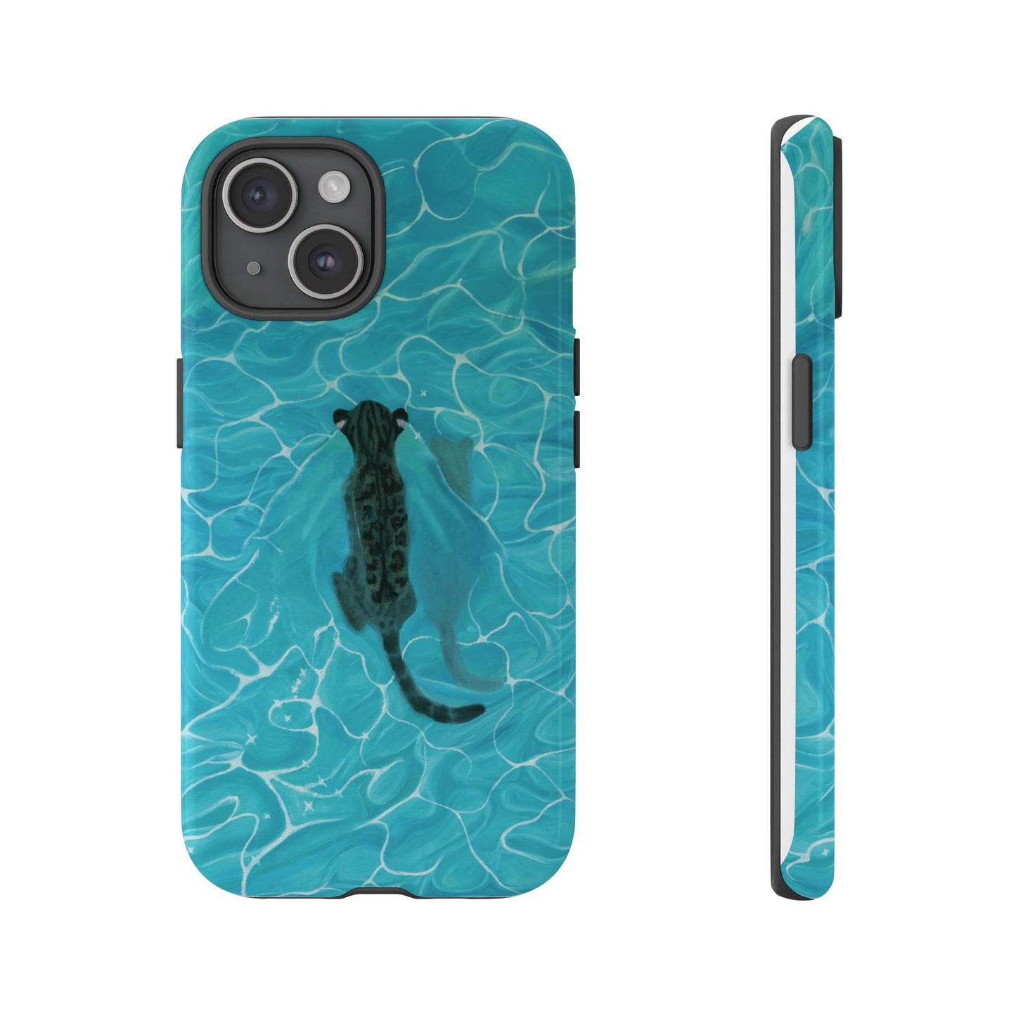 Phone Cases Purrmaid Painting featuring Flounder