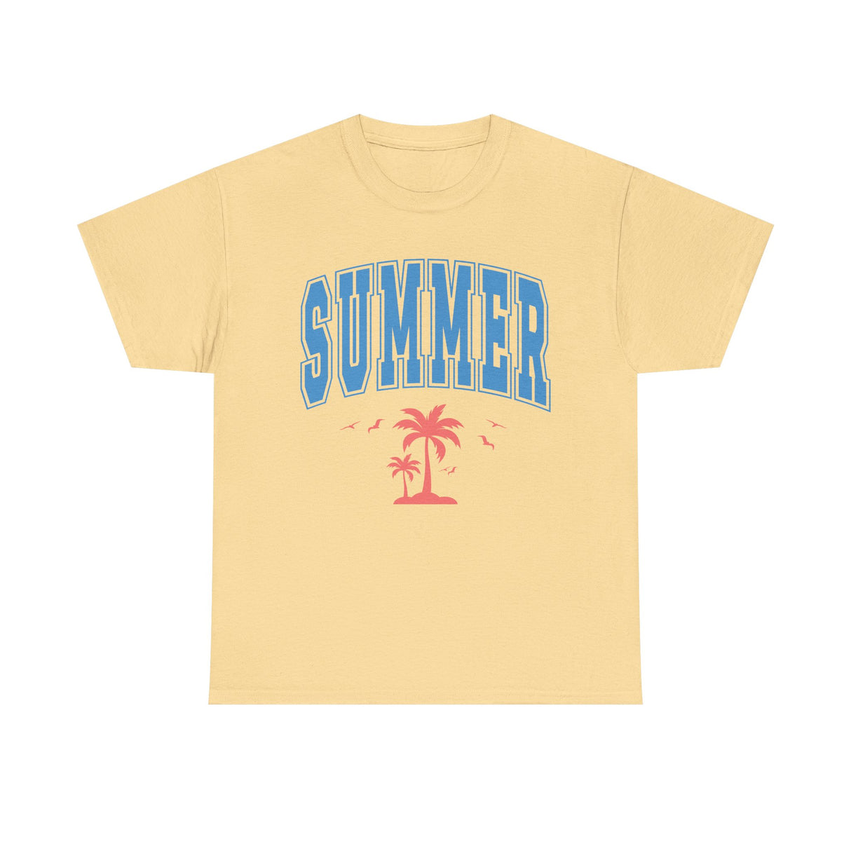 Summer Collegiate Style Cotton T-Shirt