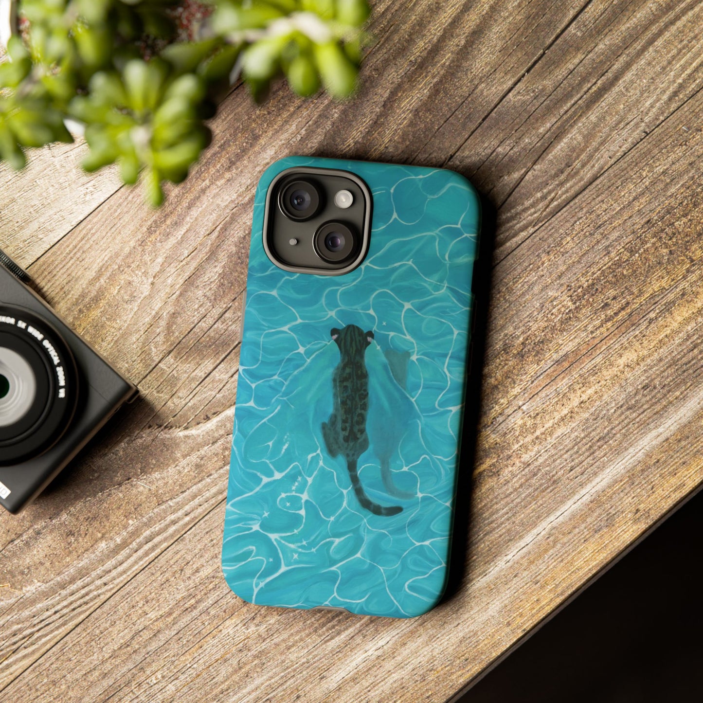 Phone Cases Purrmaid Painting featuring Flounder