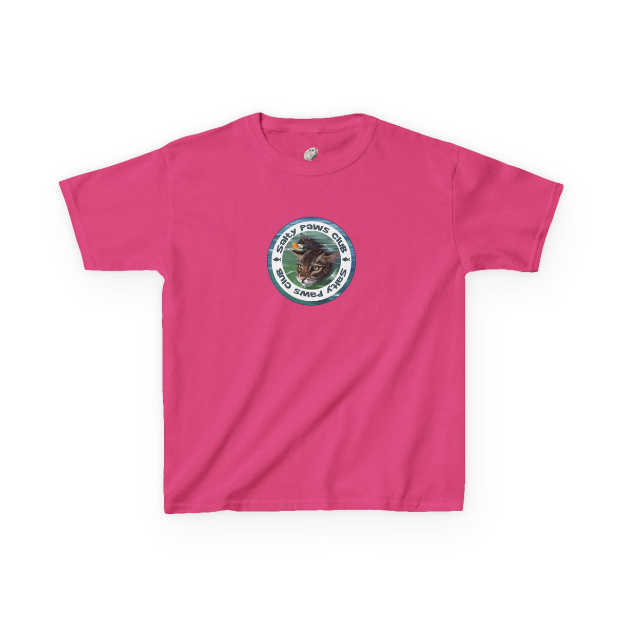 Kids Tee — "Salty Paws Club" Purrmaid Flounder & Life‑Vest Mouse Toy