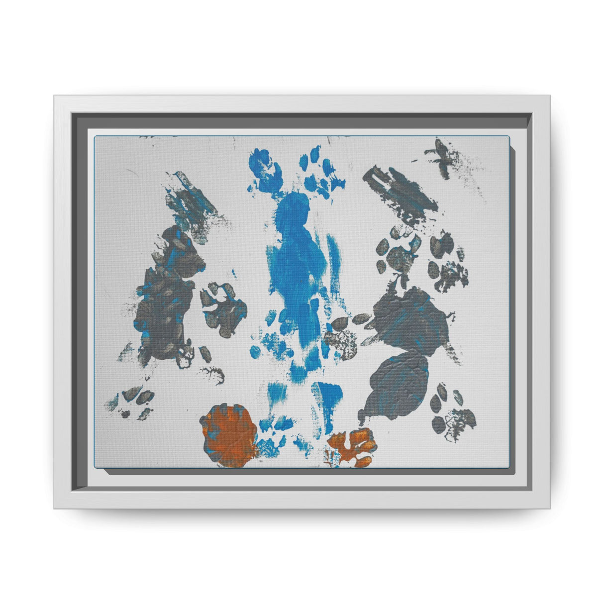 Framed Matte Canvas — "Flounder's Waterfall" Painting