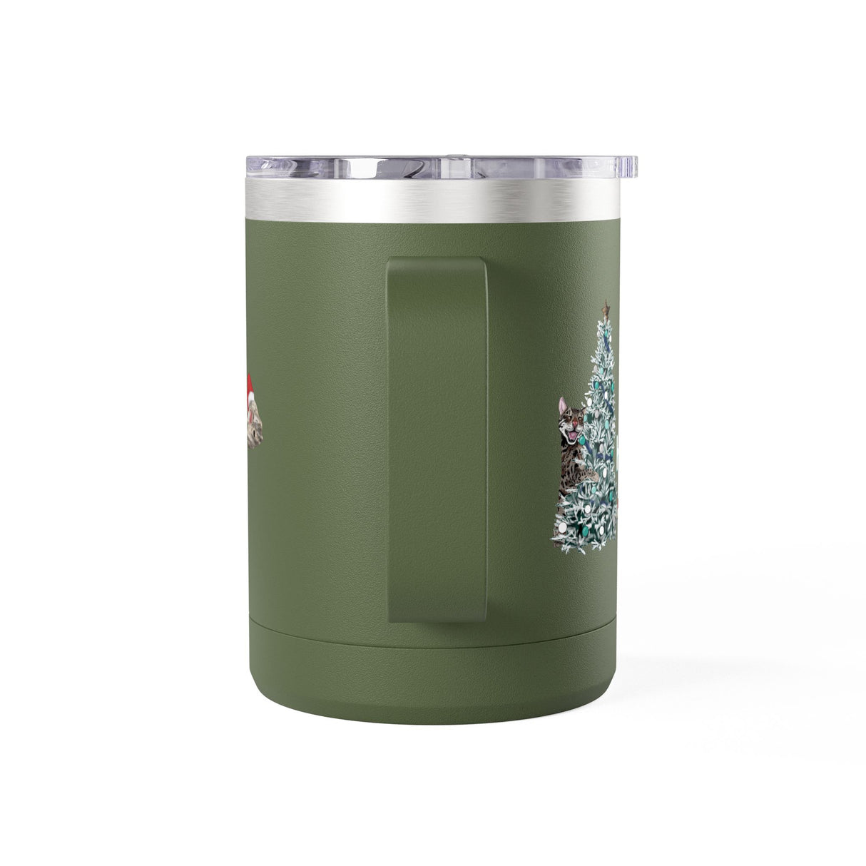 Coffee Mug Tumbler - Christmas Tree Hugger Design