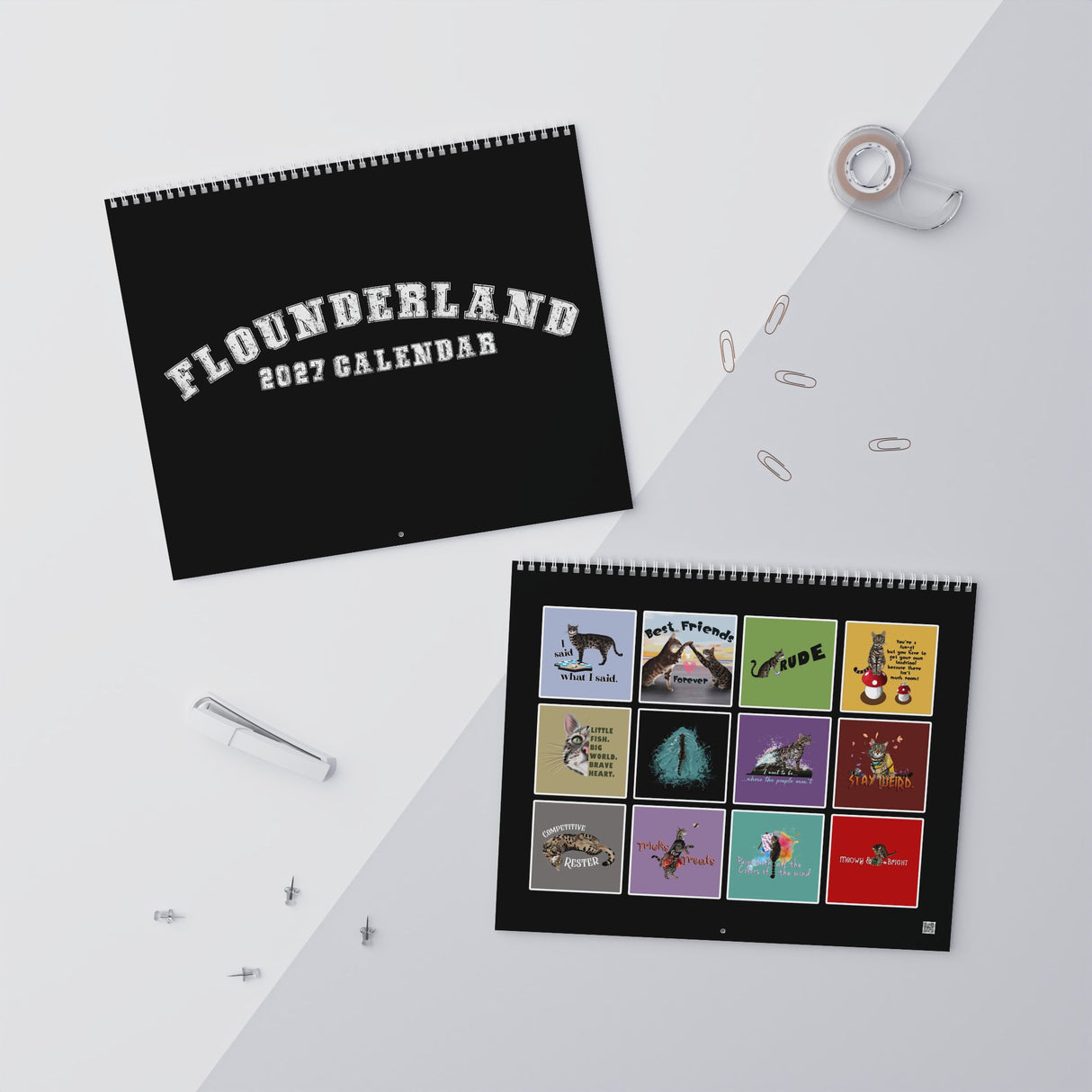 FlounderLand Wall Calendar 2027 — "I Said What I Said"