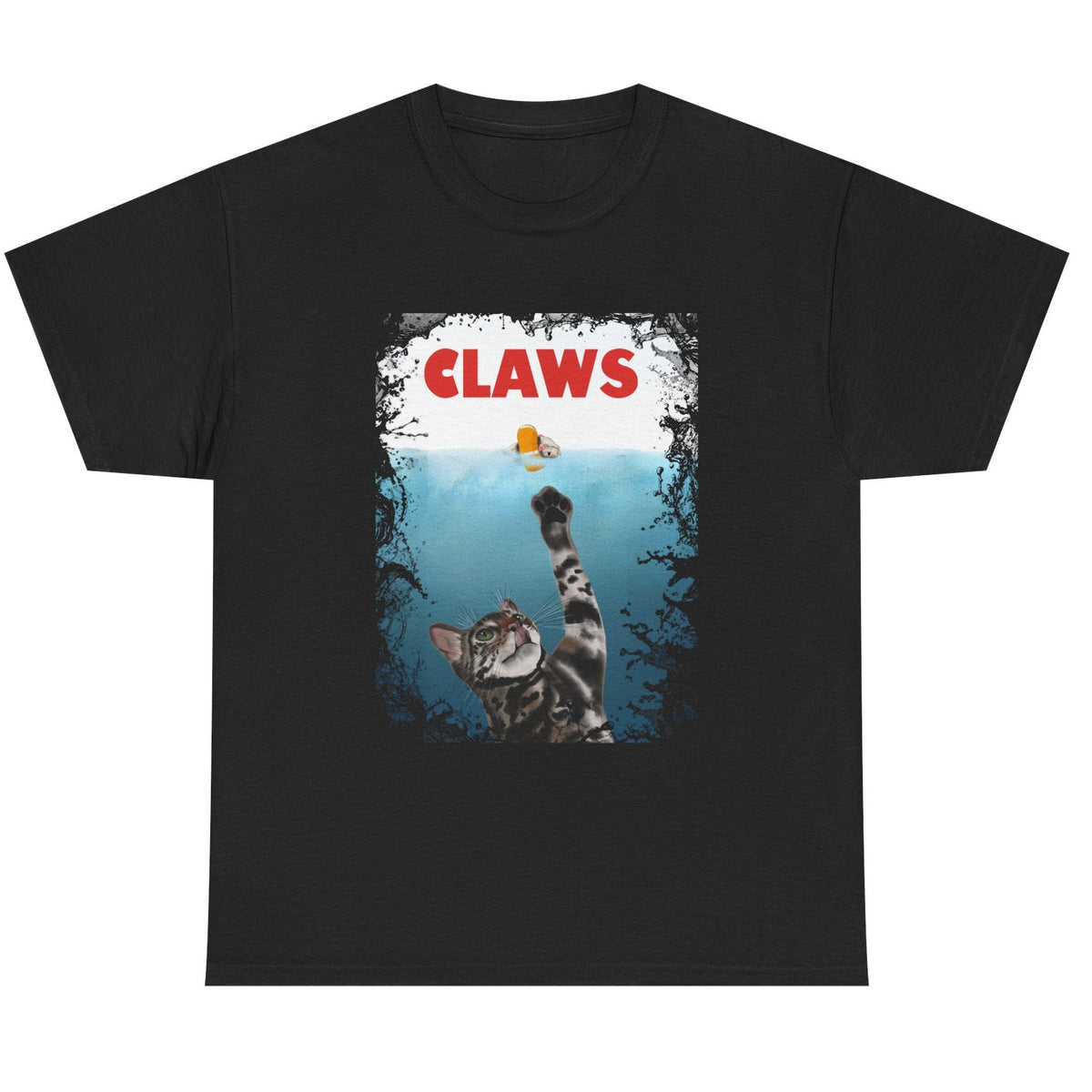 Funny Cat Claws Unisex Tee featuring Flounder and Mouse Toy