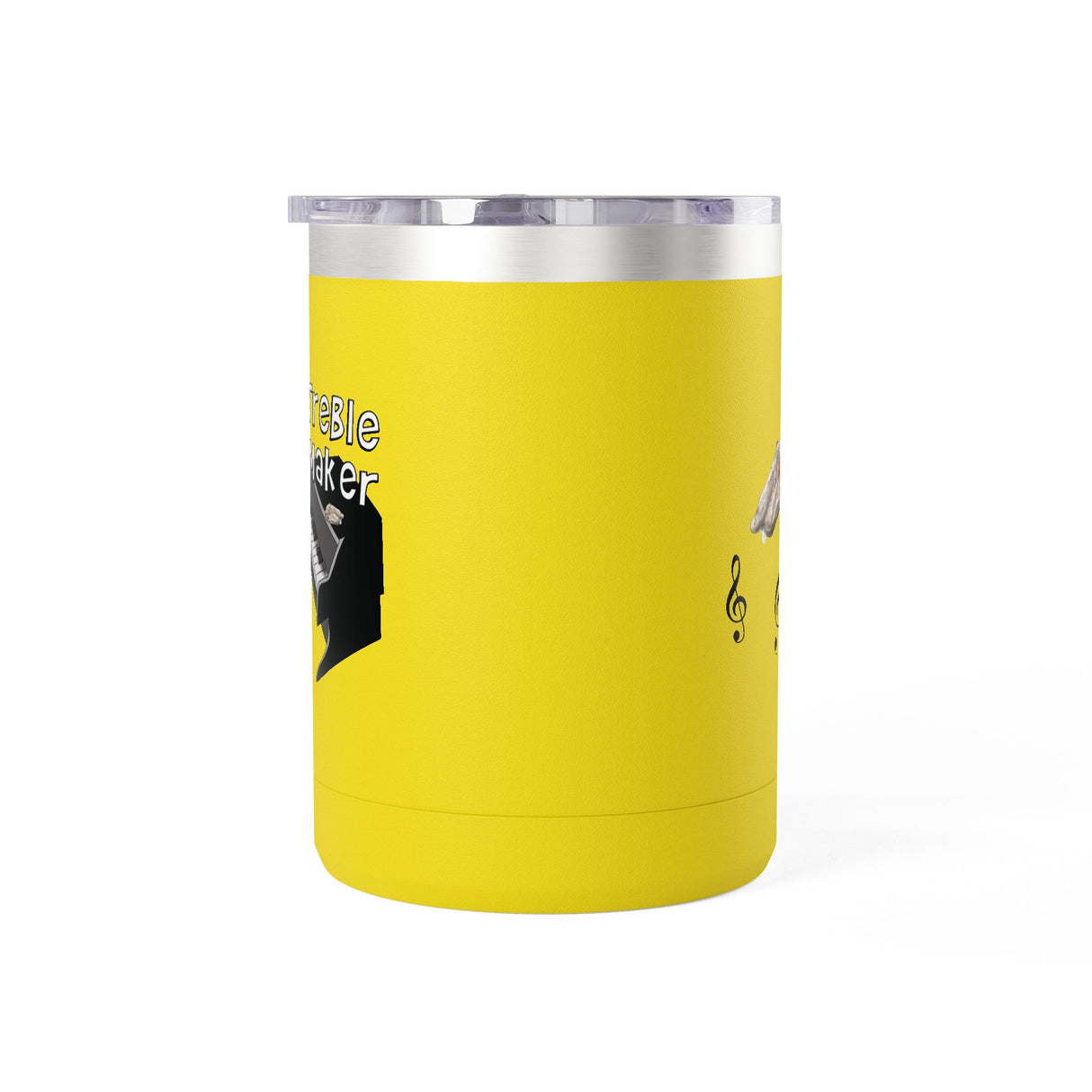 Coffee Mug Tumbler - Treble Maker Design Hand Drawn by Flounder's Mom, Nina