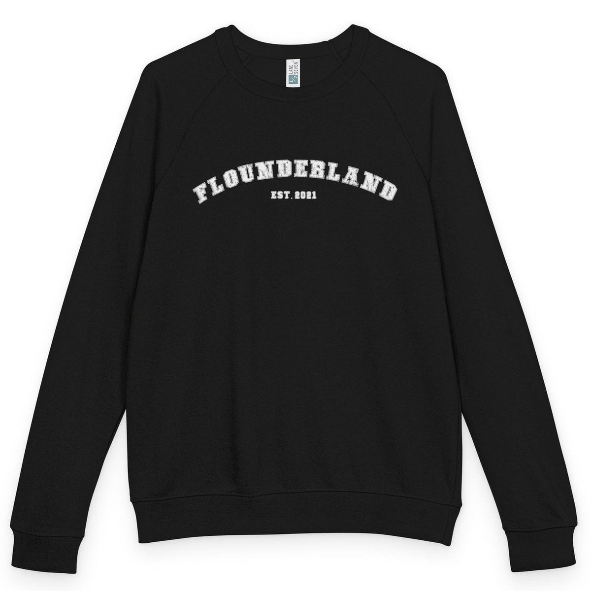 FlounderLand Collegiate raglan crewneck - Black