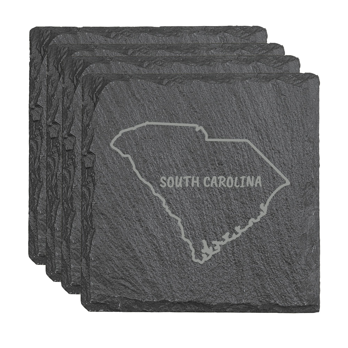 South Carolina Slate Coasters - Set of 4 - 17 design options