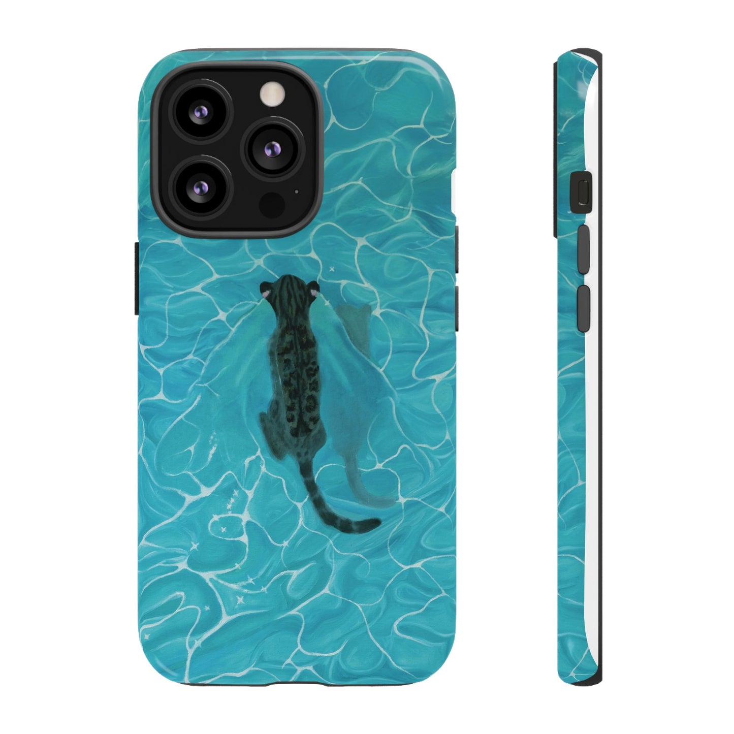 Phone Cases Purrmaid Painting featuring Flounder