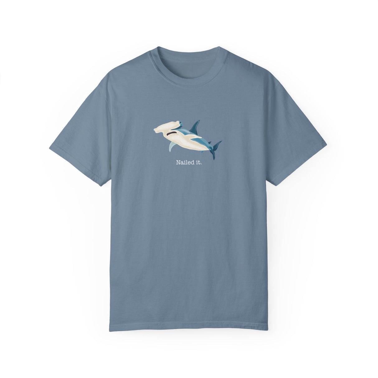 Shark Hammerhead T-Shirt Nailed It Comfort Colors Unisex Garment-Dyed