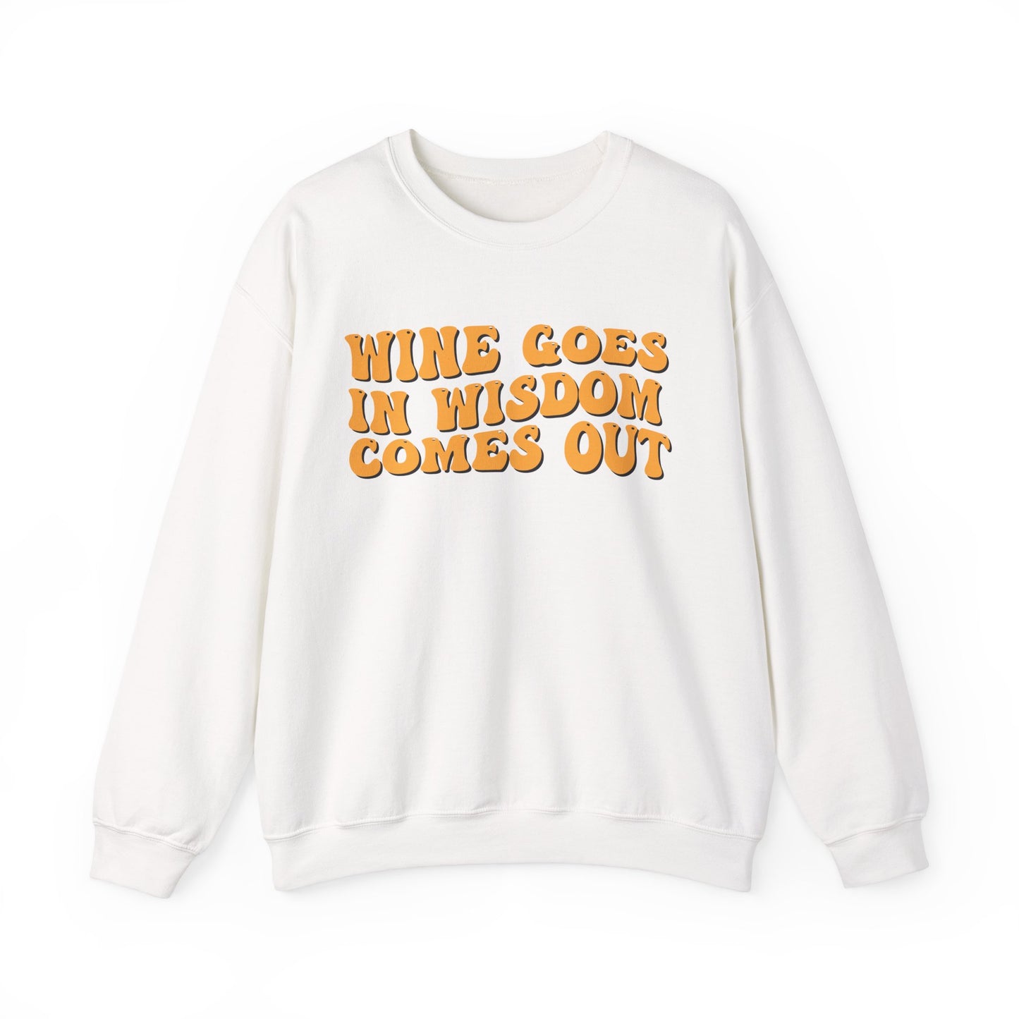 Wine Goes in Unisex Crewneck Sweatshirt