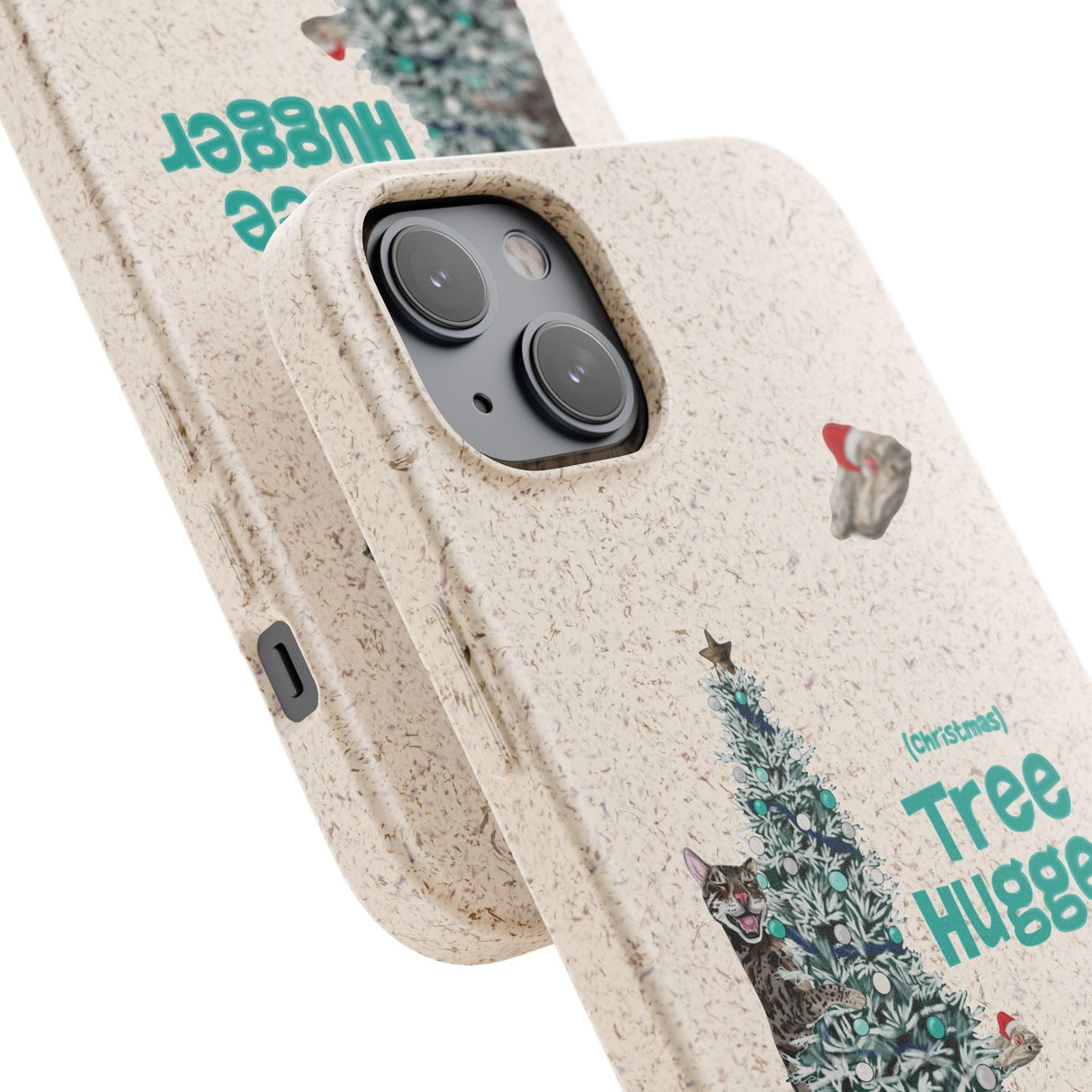 Phone Case with Christmas Tree Hugger Design