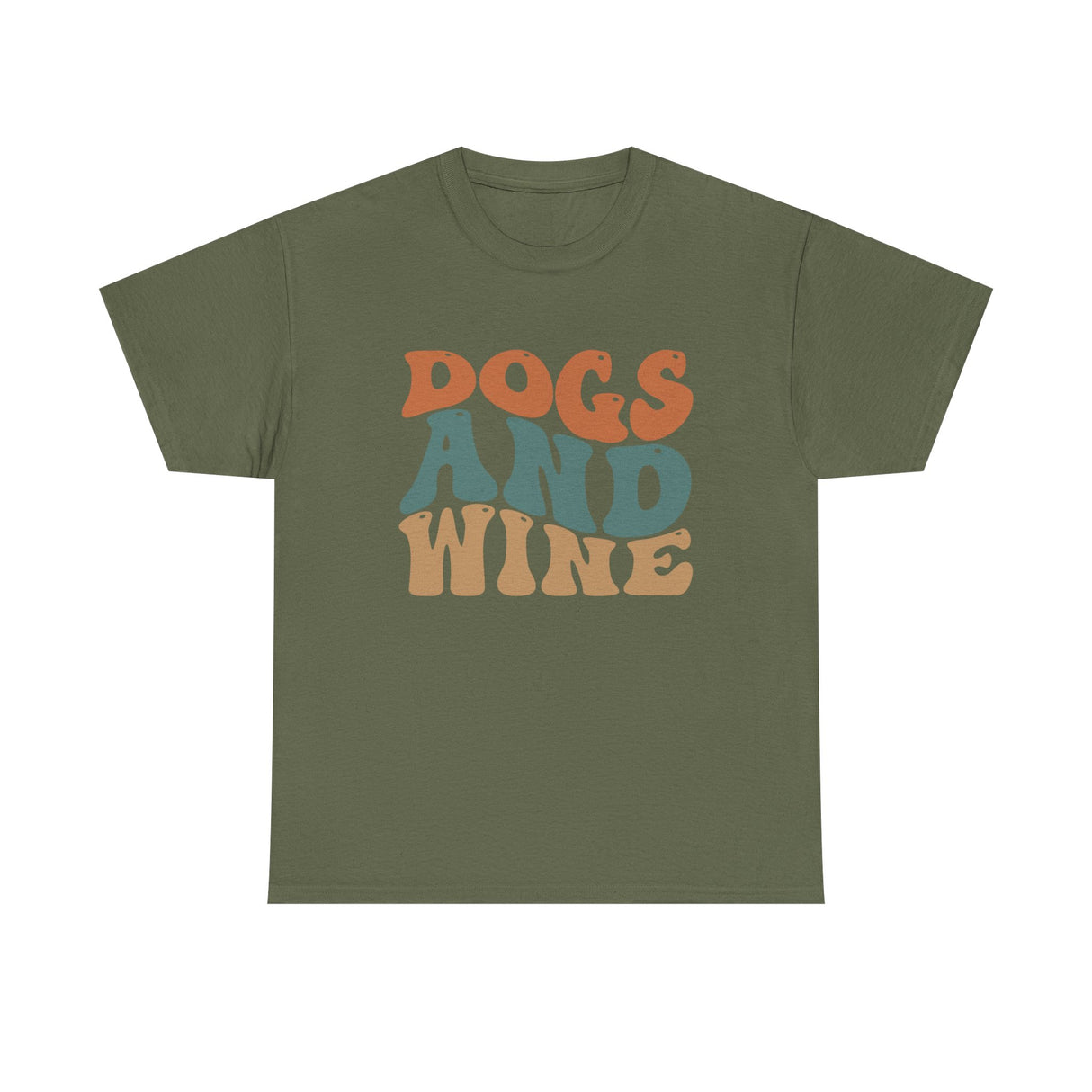 Dogs and Wine Unisex Cotton Tee